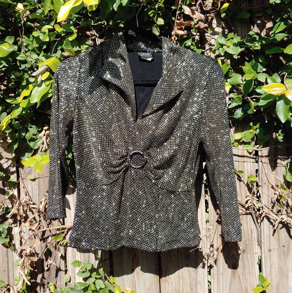 MSK PETITE SHINY DRESSY TOP